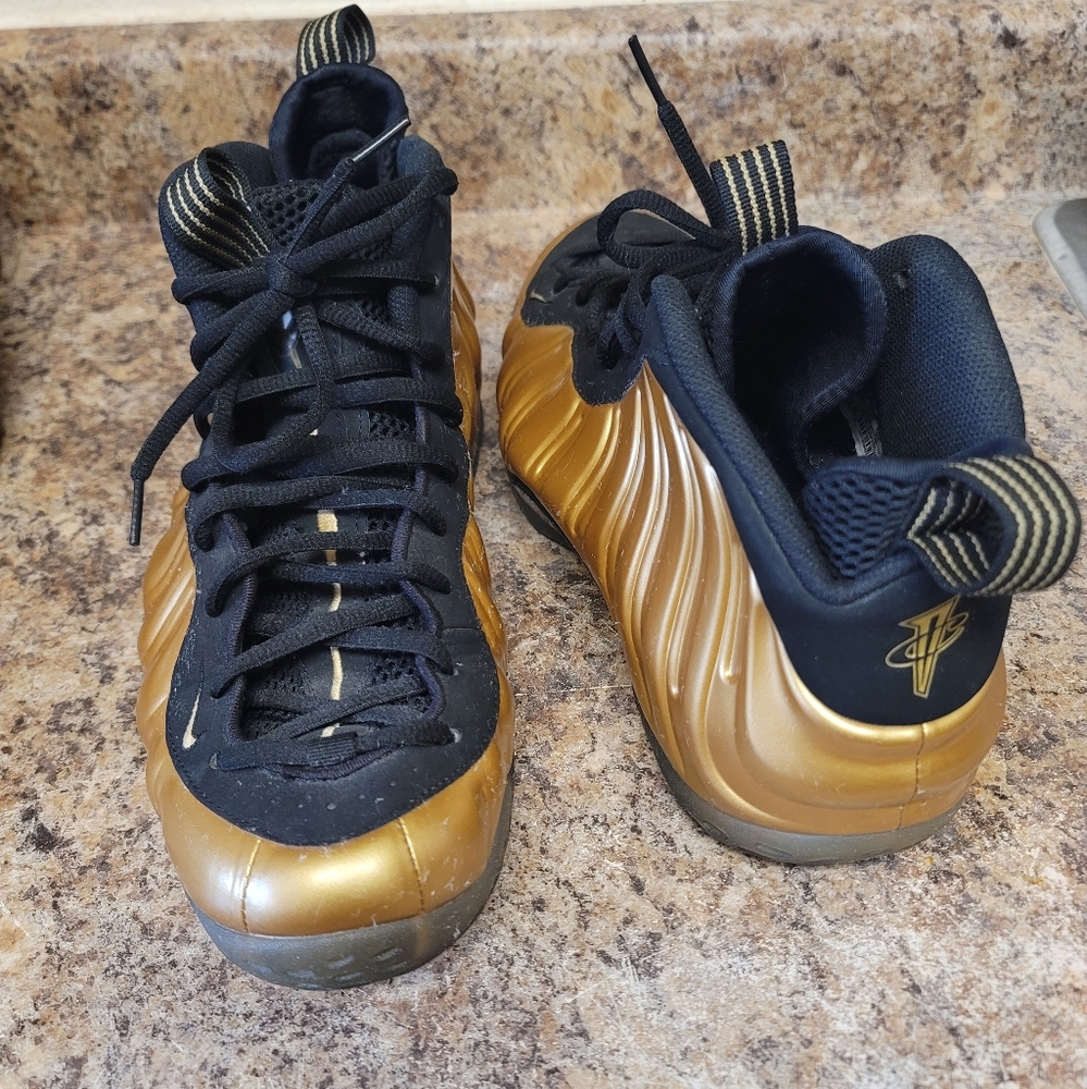 Gold Nike Air Foamposite Size 12